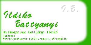 ildiko battyanyi business card